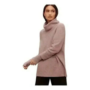 Aritzia The Group Babaton Turtleneck Size XS Pinkish Purple Merino Wool blend